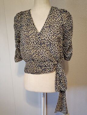 Buffalo David Bitton Surplus Wrap Blouse - Small